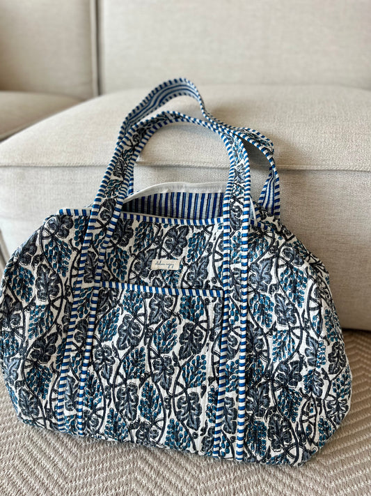 Weekender Bag Indigo Vine