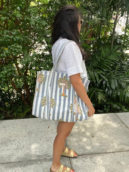 Tote Bag Azure Palms