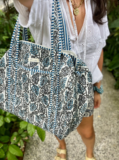 Weekender Bag Indigo Vine