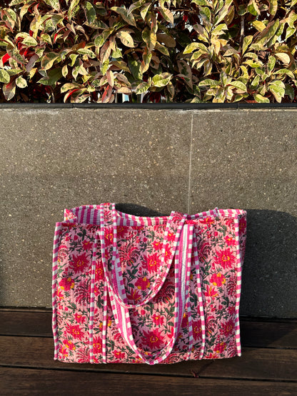 Tote Bag Pink Dahlia