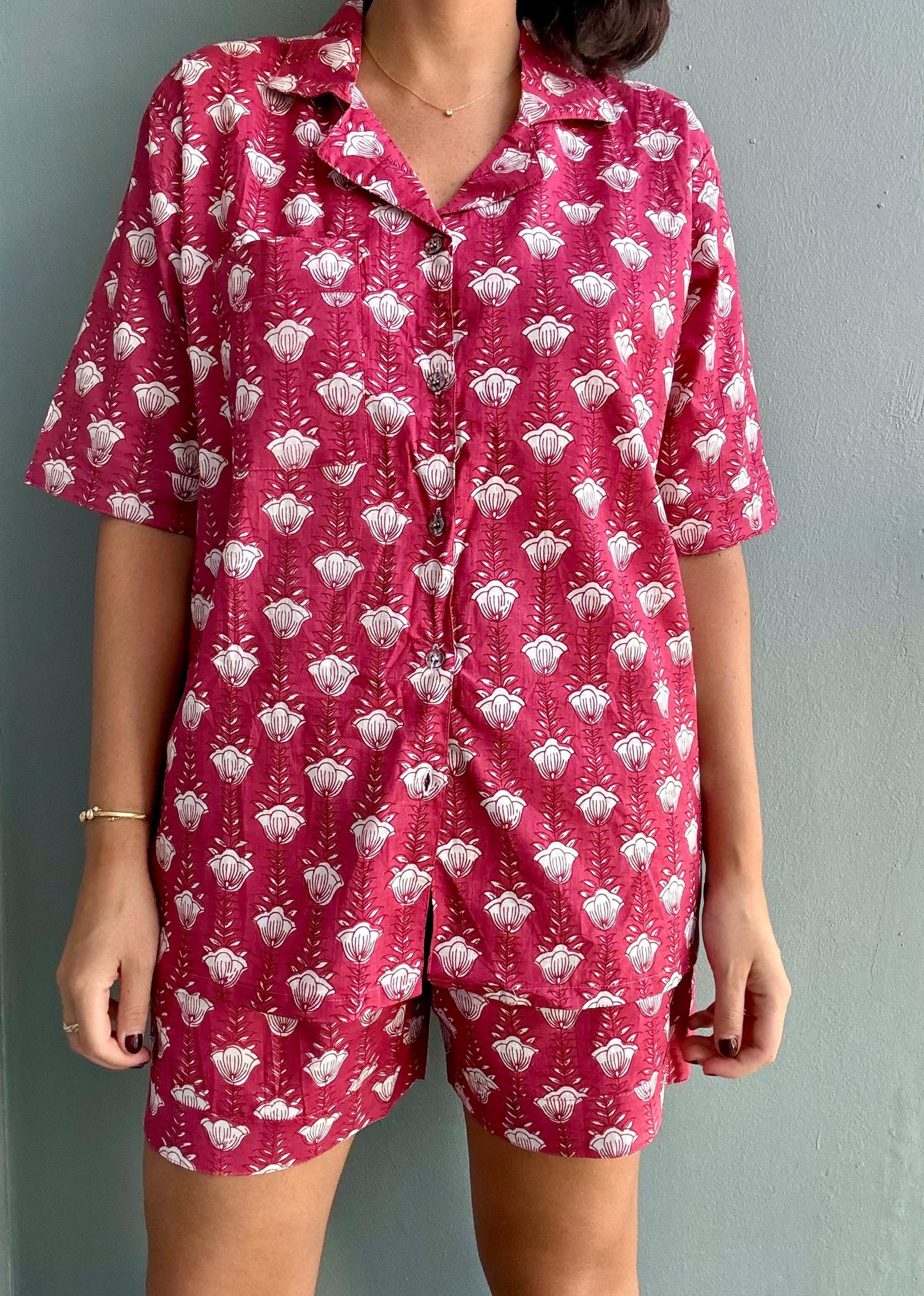 Crimson Pajama Set